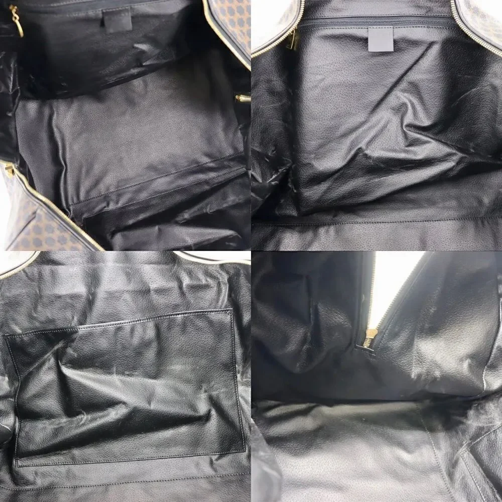 CELINE Black Brown Pvc Leather Travel Bag 🧳 MC98/2